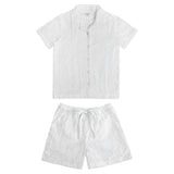 White Stars Shirt and Bermuda Shorts Set