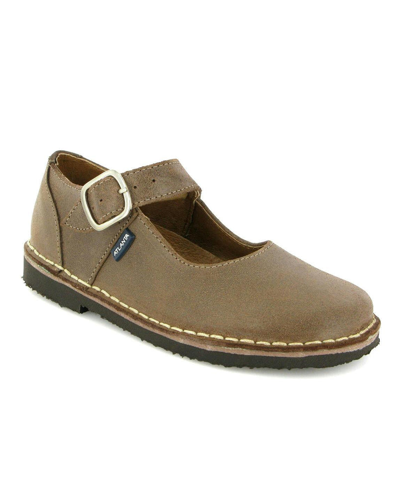 Leather Mary Jane Shoe, Brown