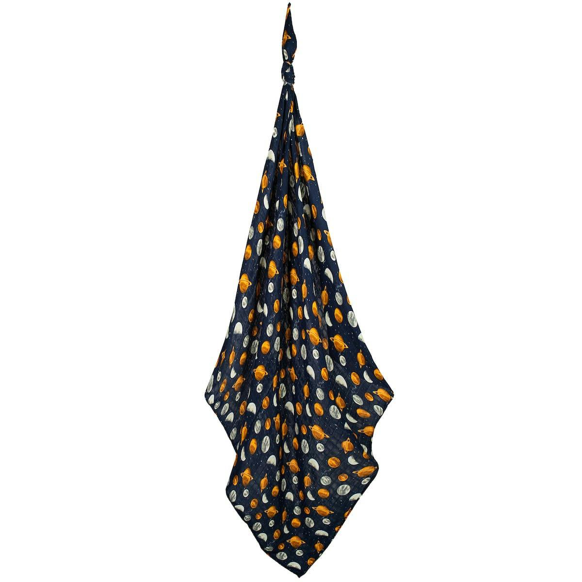 Planets Bamboo Muslin Swaddle Blanket