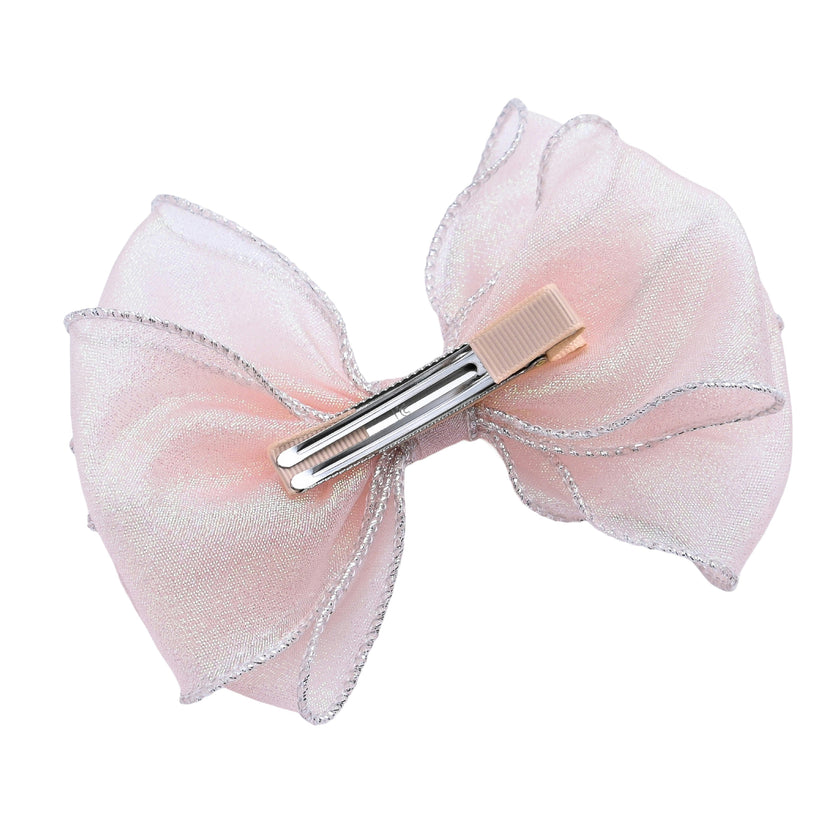 Multicolor Glitter Bow Hair Clip Set
