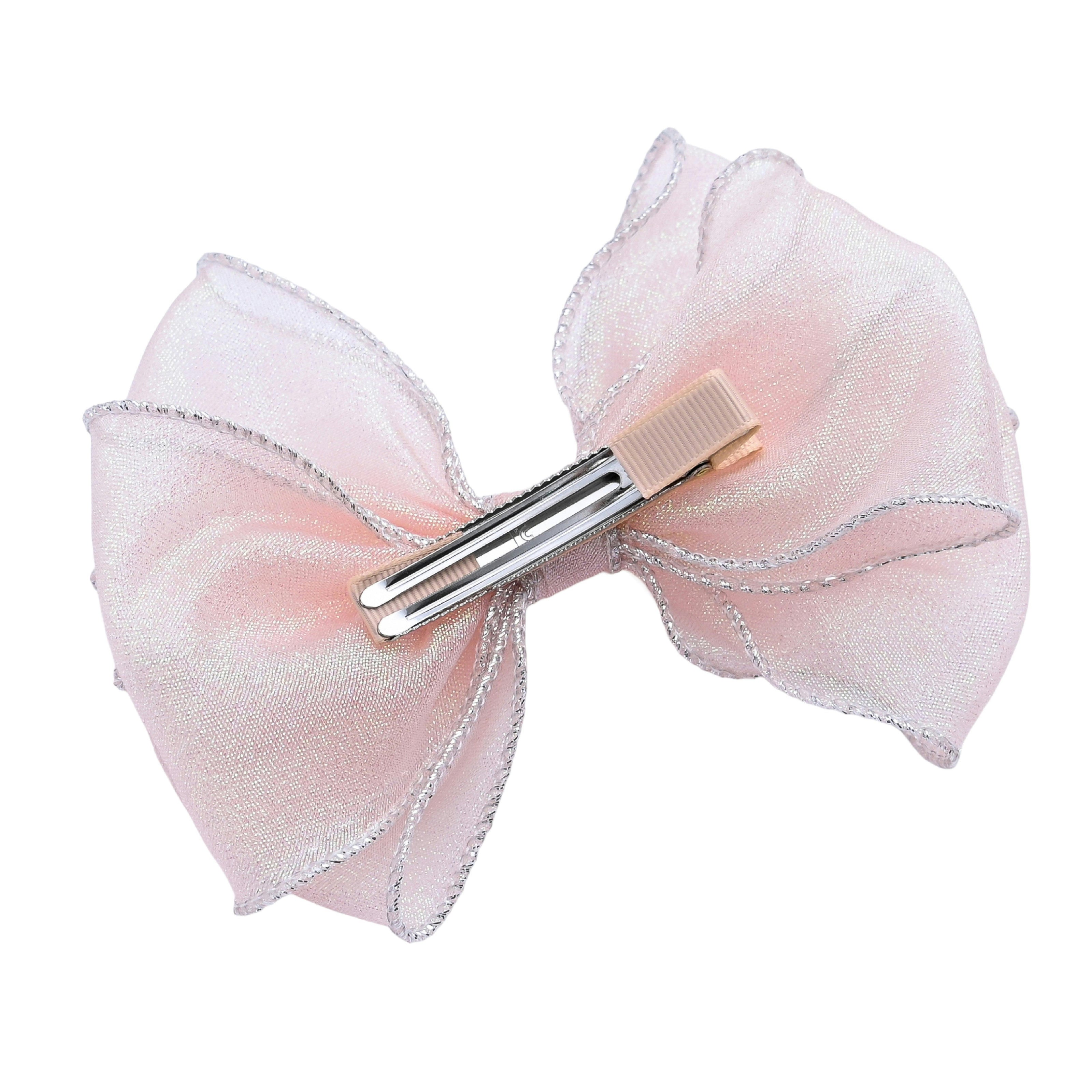 Multicolor Glitter Bow Hair Clip Set