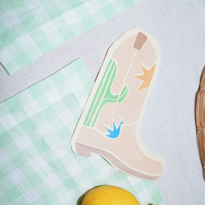 Western Boot Napkins