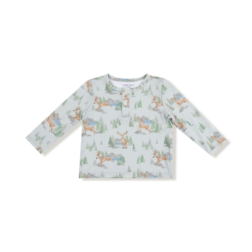Buck Deer - Long Sleeve Henley