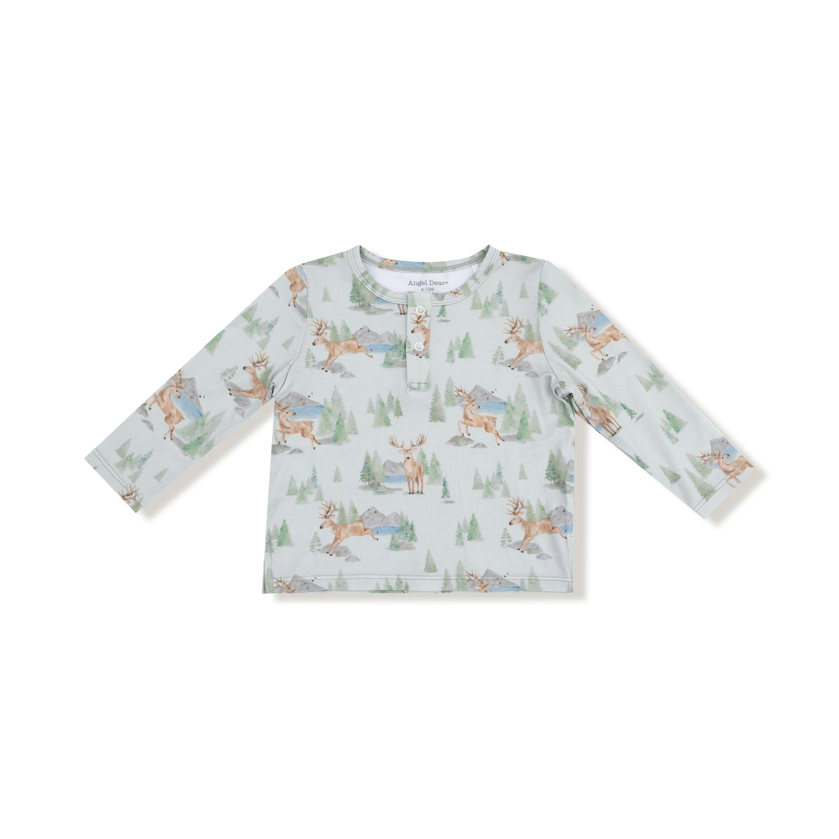 Buck Deer - Long Sleeve Henley