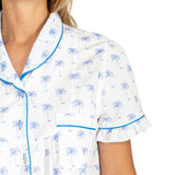 Women's Palm Tree Shirt & Boxer Short Set