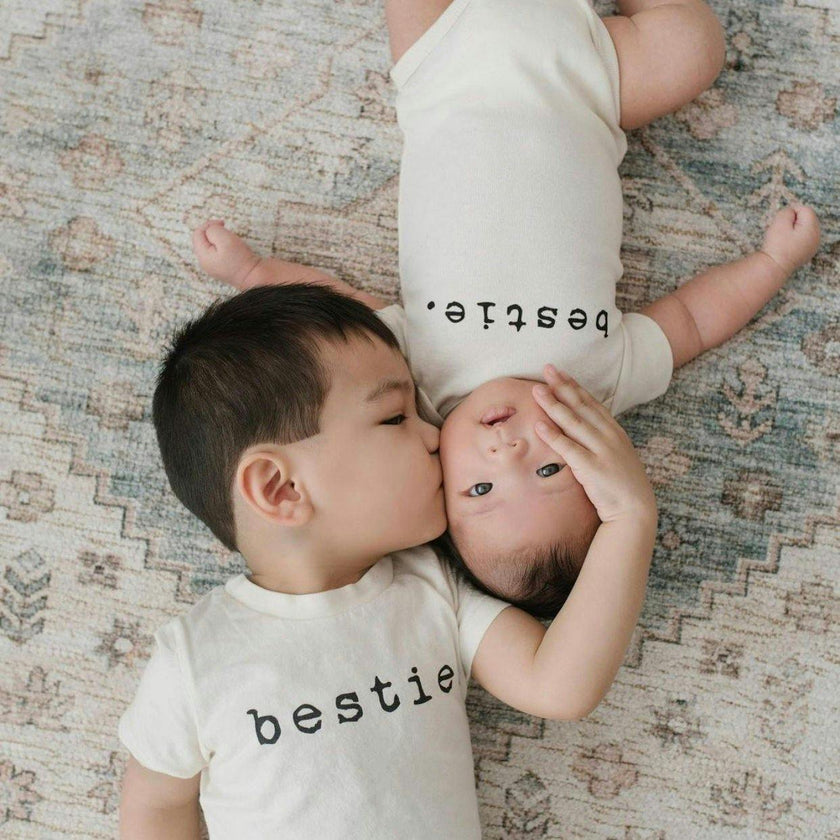 Bestie Organic Cotton Baby Bodysuit Short Sleeve