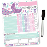 Mermaid Kids Chore Chart