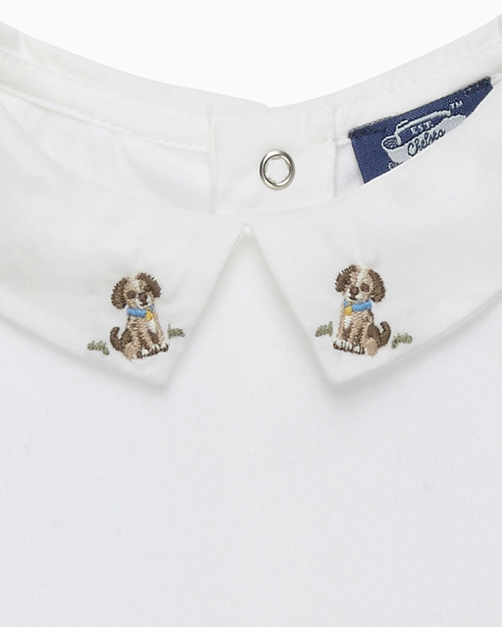 Baby Monty Long Sleeved Bodysuit in Puppy