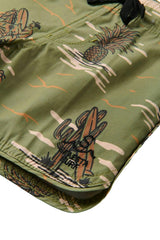 Seaesta Surf Boys Boardshorts – Scallop Retro Flare in Surfing Cowboy Cactus