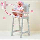 Polka Dots Princess Baby Doll High Chair
