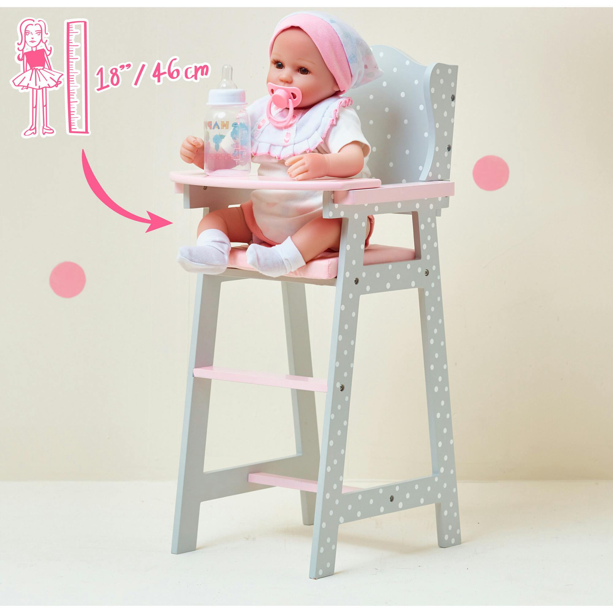 Polka Dots Princess Baby Doll High Chair