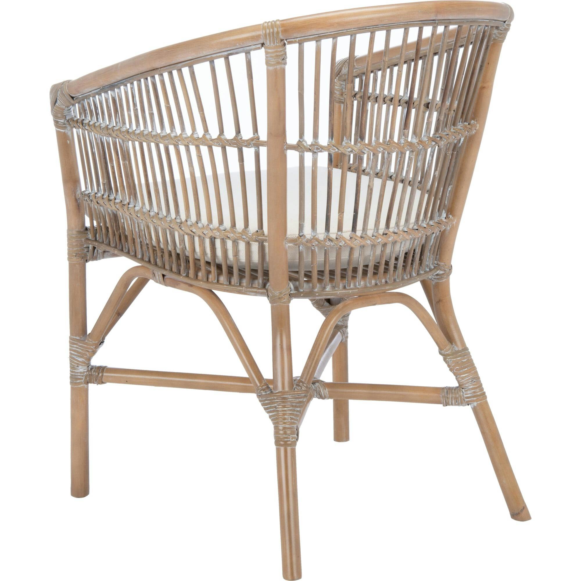 Olivia Rattan Accent Chair with Cushion