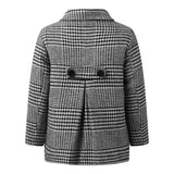 Houndstooth Double Breasted Coat