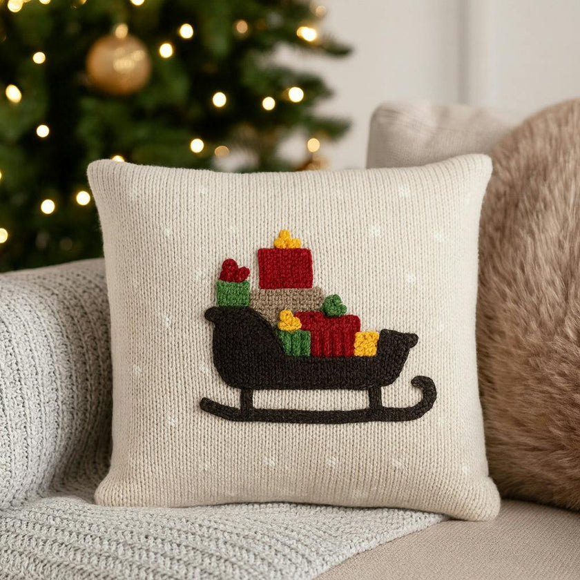 Holiday Sleigh Pillow