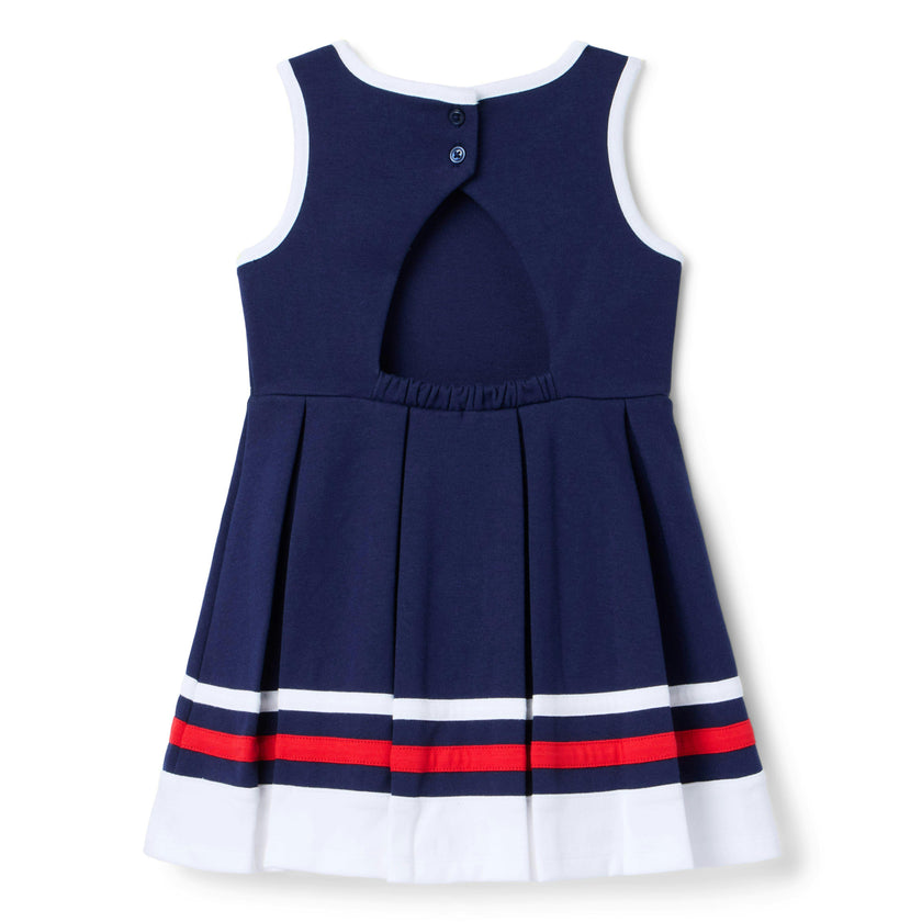 Bow Ponte Dress, navy blue