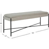 Kara Cushioned X Bench