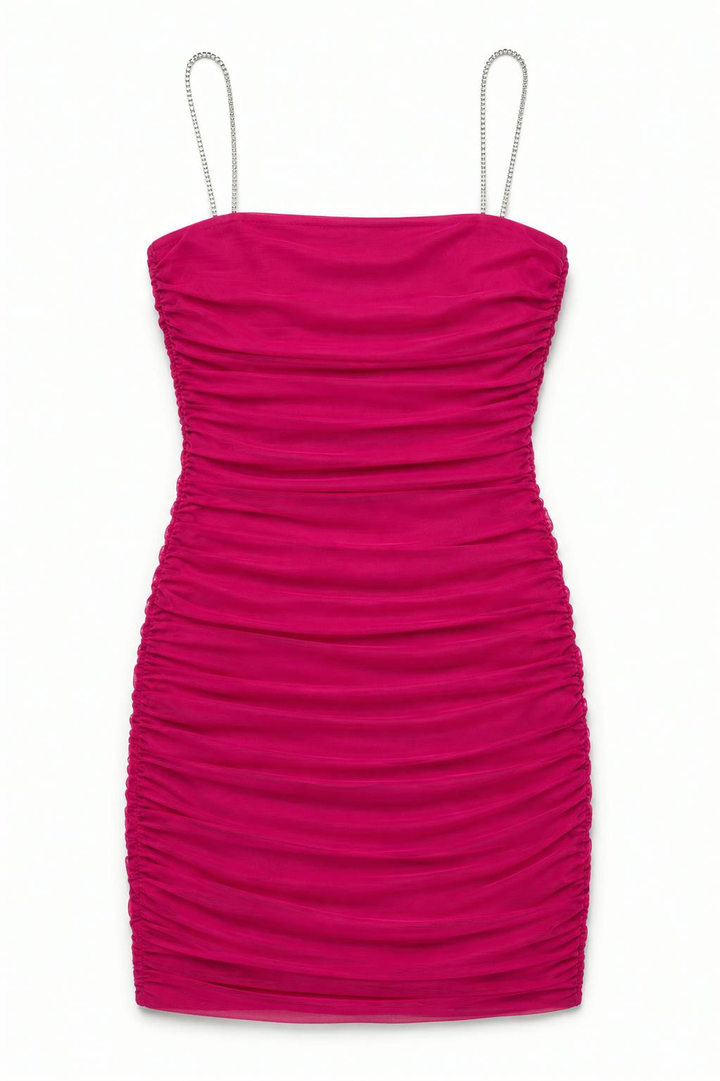 Liv Raspberry Mesh Reversible Cut Out Dress