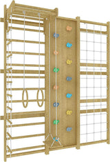 Walnut | Swedish Ladder Jungle Gym - Wall Mounted