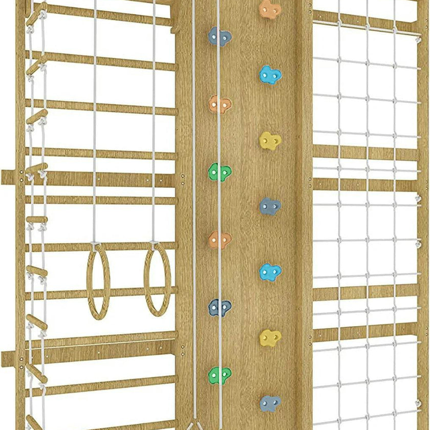 Walnut | Swedish Ladder Jungle Gym - Wall Mounted