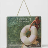 Tube Pool Ring: The Vacay Soft Olive Stripe