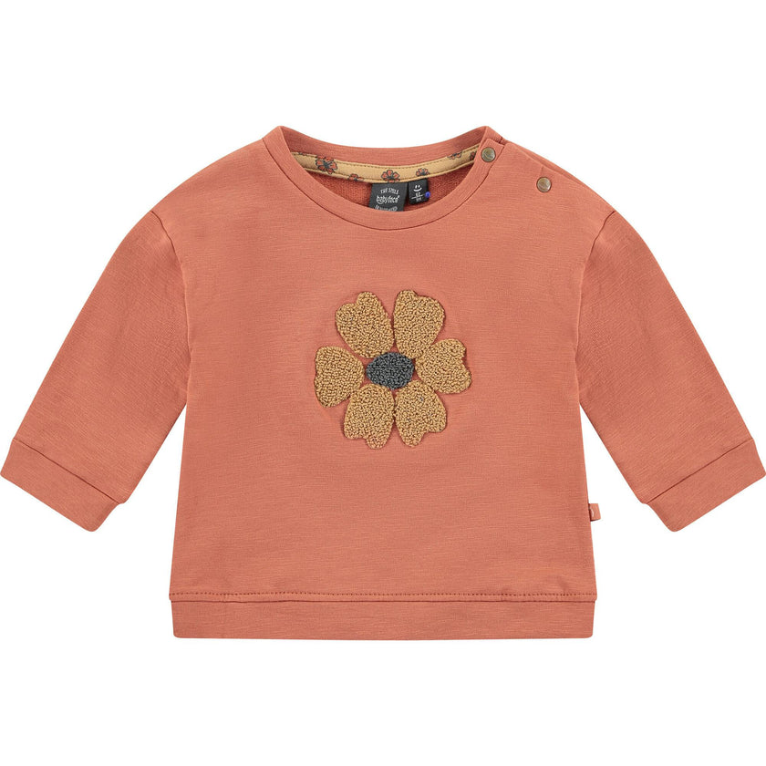 Flower Embroidered Sweatshirt