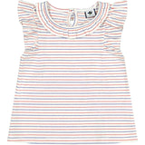 Colette Flutter Sleeve Top, Blue