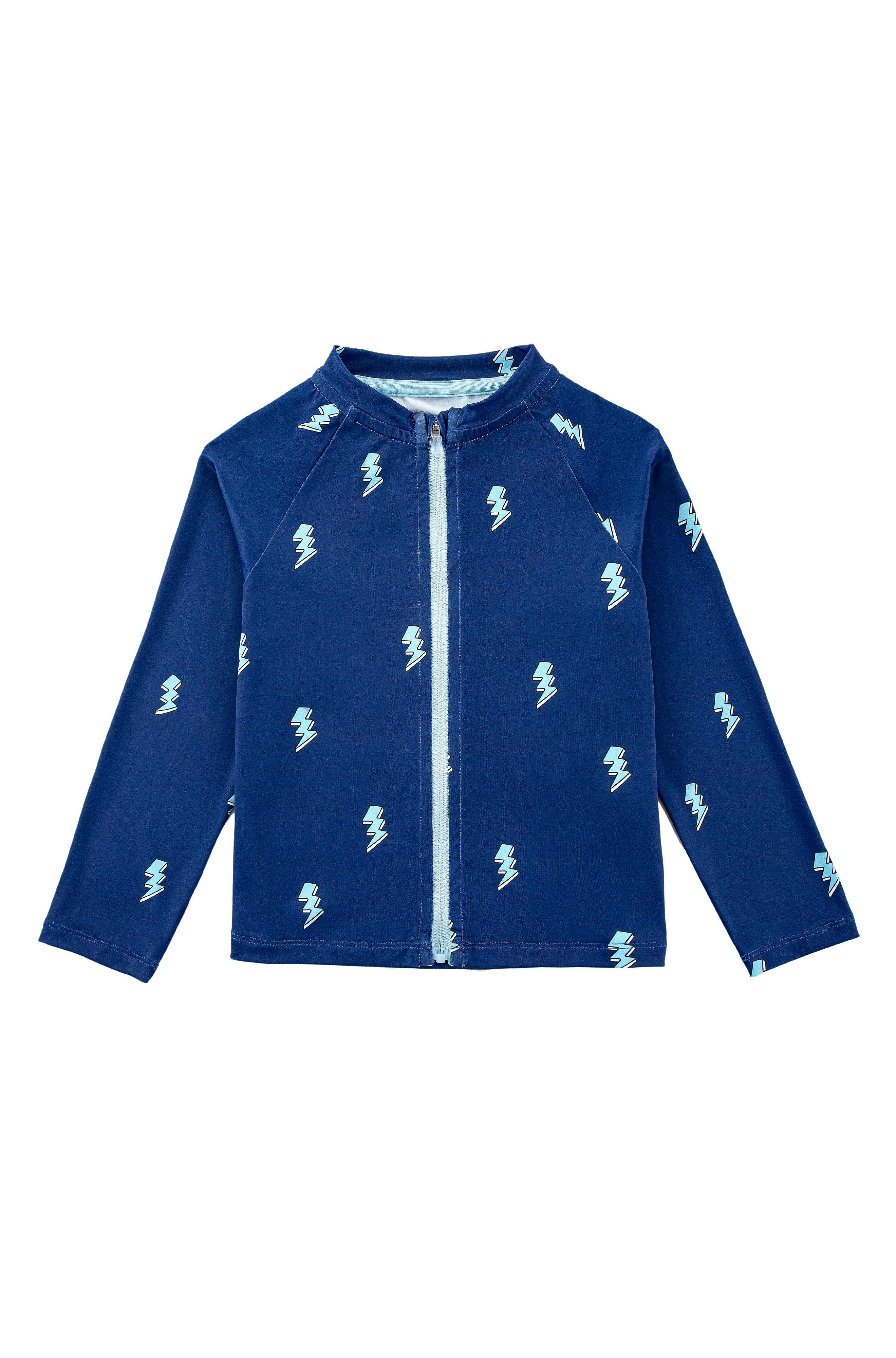 Ray UPF 50+ Zip Up Sun Protection Jacket, Blue Lightning