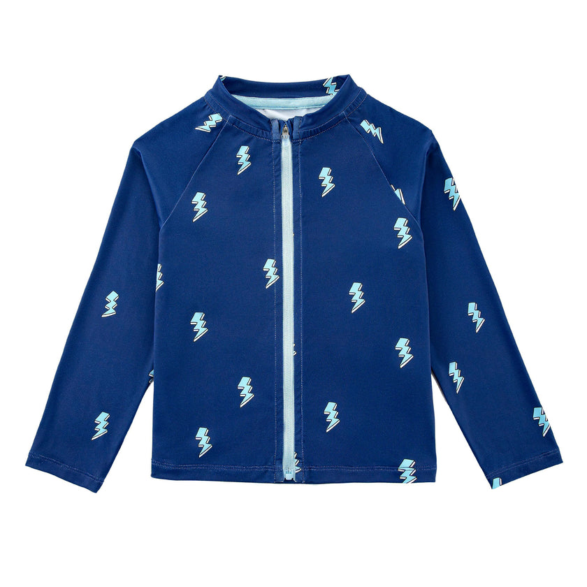 Ray UPF 50+ Zip Up Sun Protection Jacket, Blue Lightning