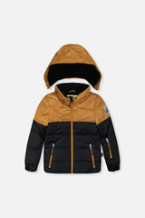 Two Piece Play Snowsuit Brown And Black With Brown Pants