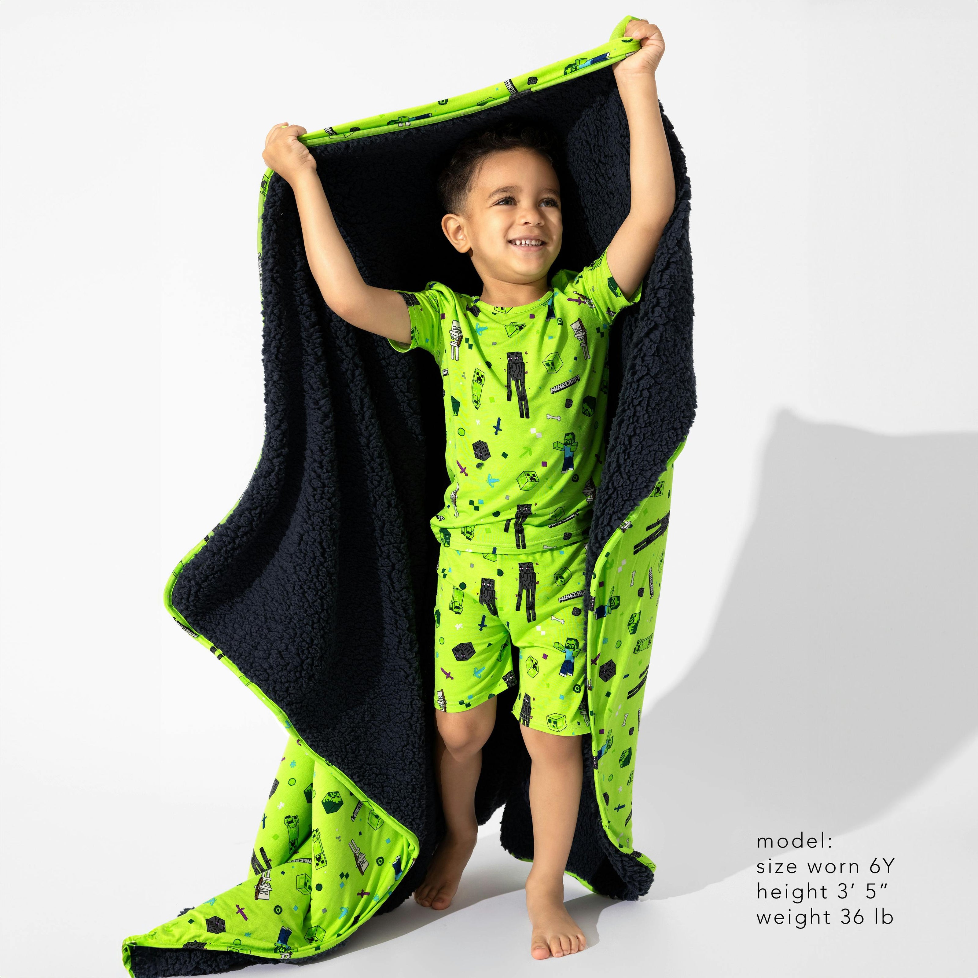 Minecraft: Mob Squad Bamboo Kids Pajama Short Set
