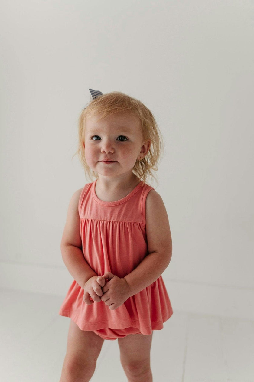 Baby Girl Double Peplum Tank & Bloomer Set in Desert Mist Blooms