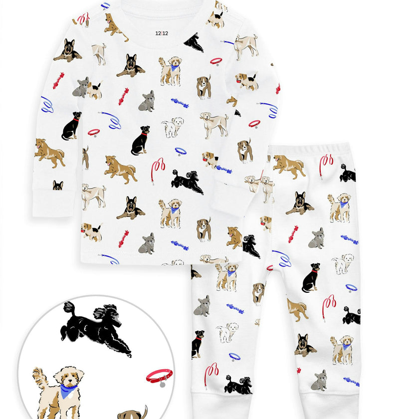 The Organic Long Sleeve Pajama Set [Dog Days]