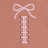 Football Laces - Sweatshirt Bubble with Bow Embroidery