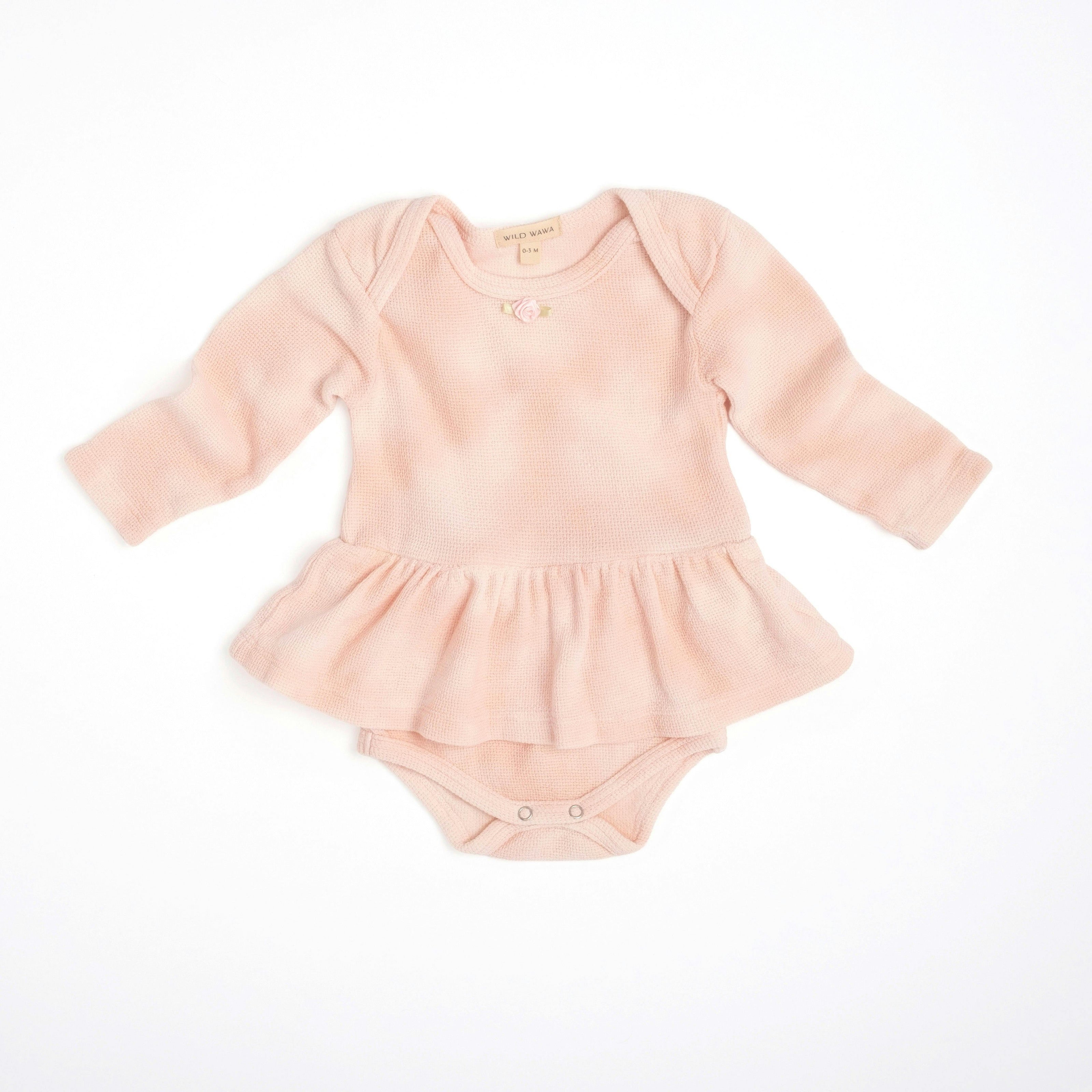Tie-dye Onesie in Baby Pink