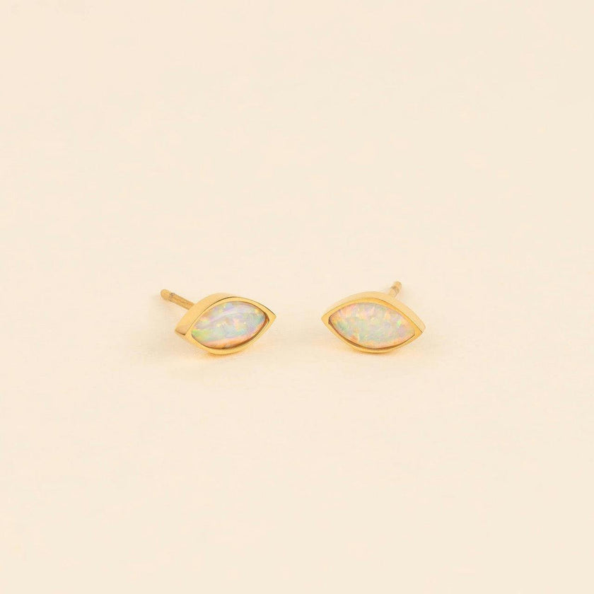 October Birthstone Stud Earrings