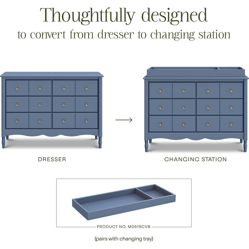 Liberty 6-Drawer Assembled Dresser in Cove Blue