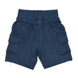 Kids Solid Cargo Shorts - Navy