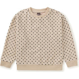 Relaxed Velour Pullover, Brown