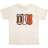 Sports Peeps Patch Easter Short Sleeve T-Shirt - Natural Heather