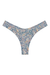 Women's Lulu Floral Print Zig-Zag Stitch Bikini Bottom