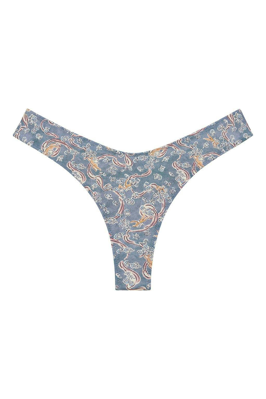 Women's Lulu Floral Print Zig-Zag Stitch Bikini Bottom
