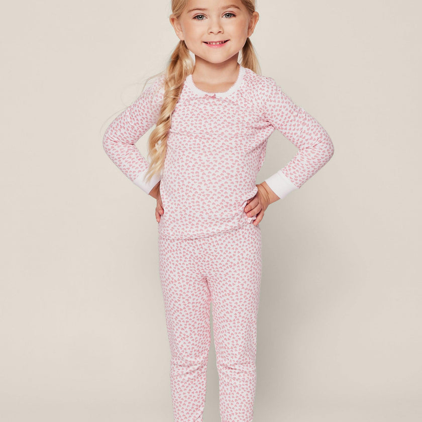Kid's Pima Snug Fit Pajama Set in Sweethearts