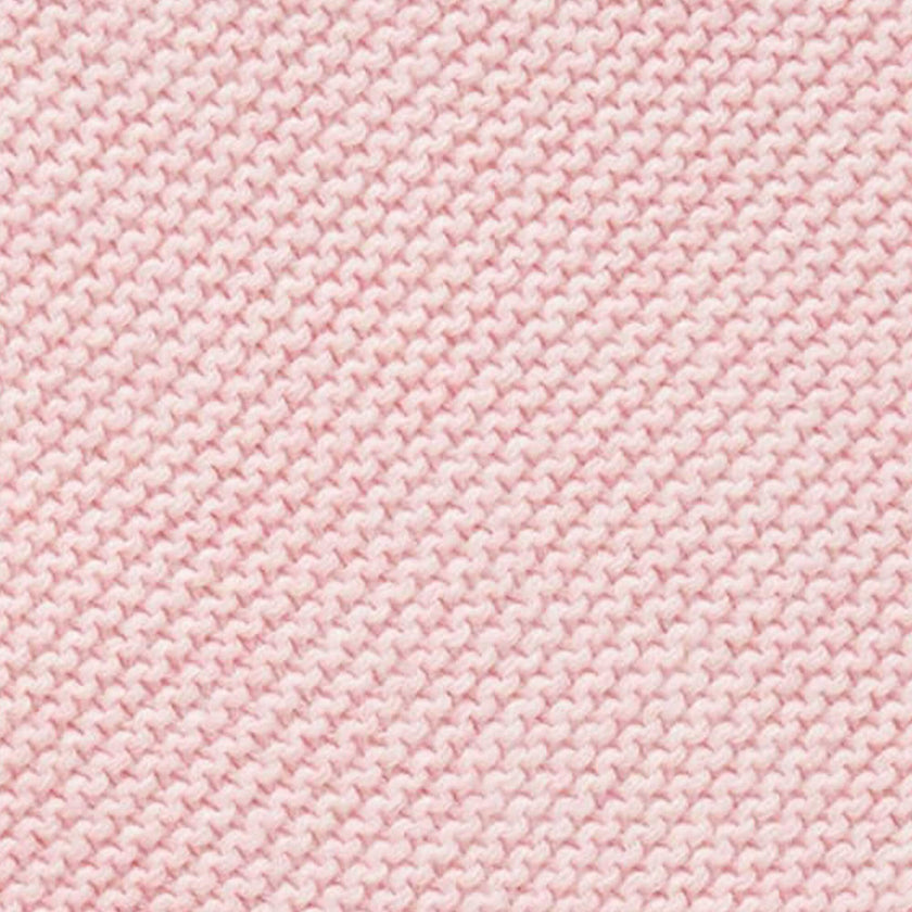 Textured Knit Blanket Pink Melange