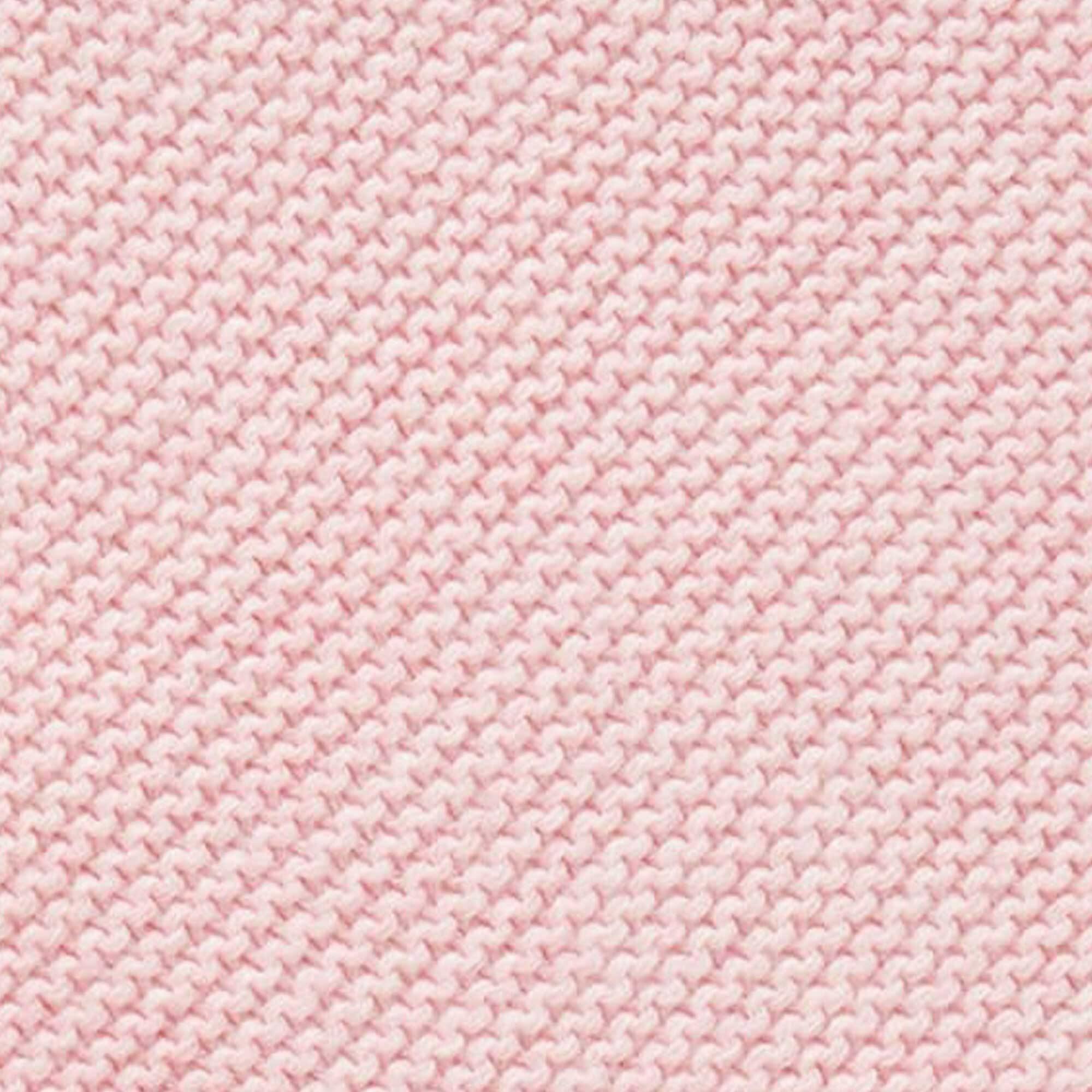 Textured Knit Blanket Pink Melange