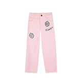 Pink Floral Trousers