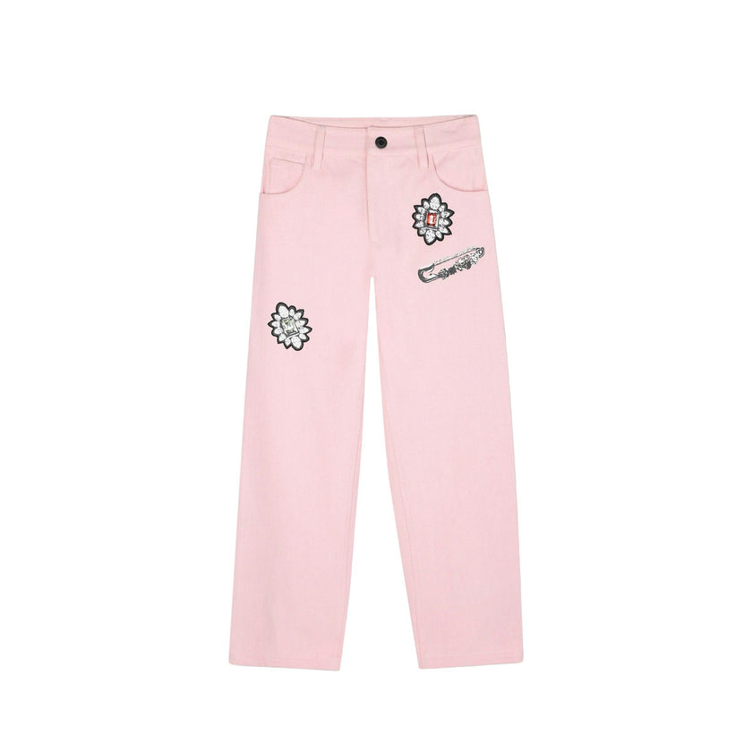 Pink Floral Trousers