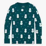 Kids organic PJ top in frosty friends