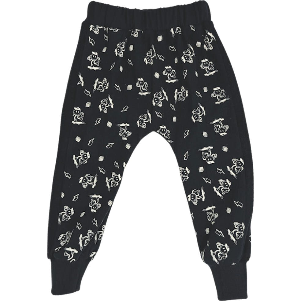 Happy Skate Black Harem Pants - Unisex for Boys and Girls