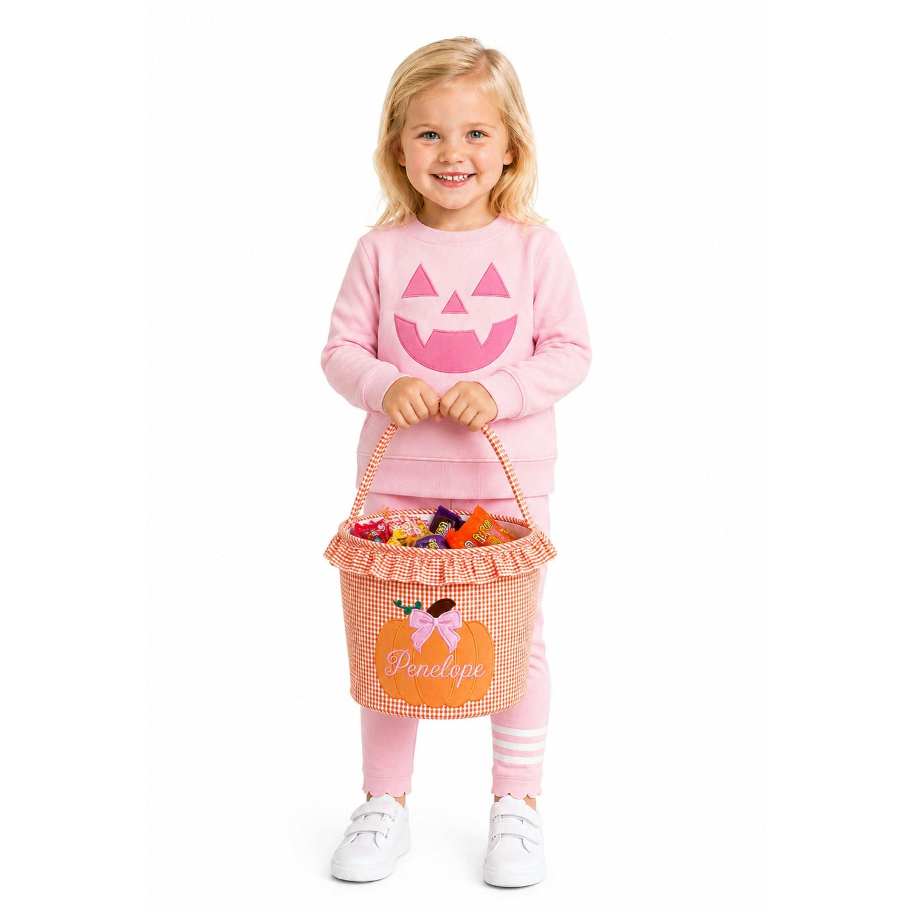 Ruffled Pumpkin Trick-or-Treat Tote