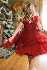 Mini Effie Dress in Garnet